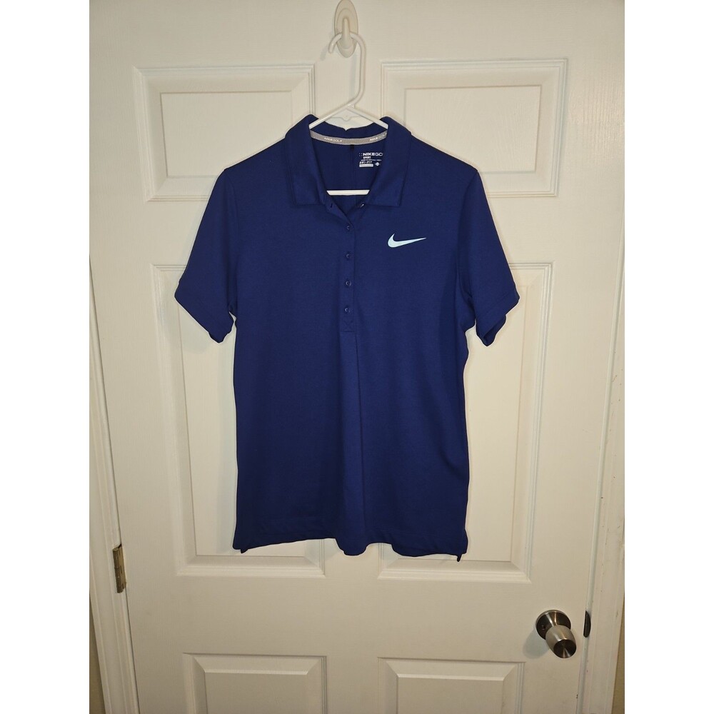 Nike Golf Dri-Fit Polo Shirt Blue Mens Size XL NikeGolf Short Sleeve